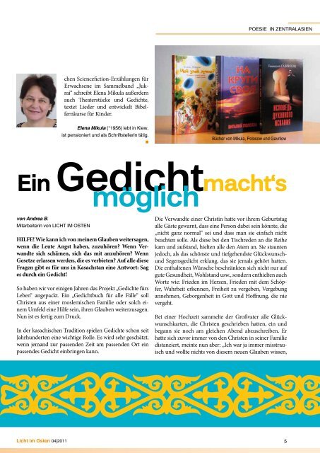 Ausgabe 4/2011 - Licht im Osten