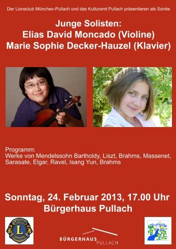 Marie Sophie Decker-Hauzel (Klavier) - Lions Bayern Süd