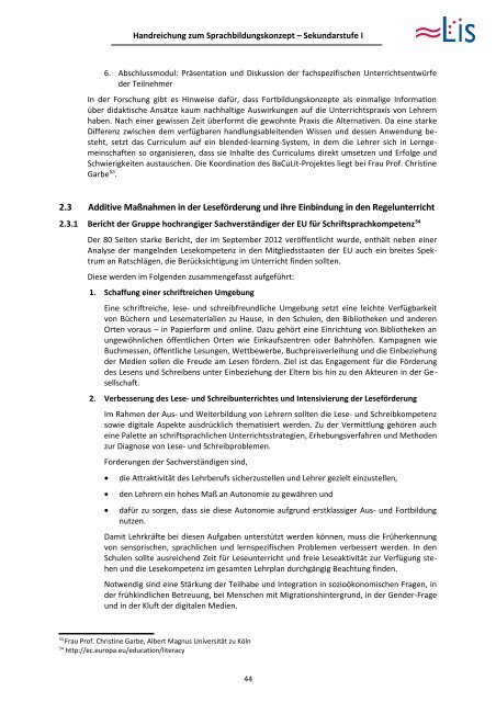 Handreichung Sprachbildung Sek I (pdf, 1.2 MB) - LIS - Bremen