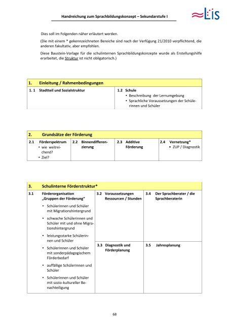 Handreichung Sprachbildung Sek I (pdf, 1.2 MB) - LIS - Bremen