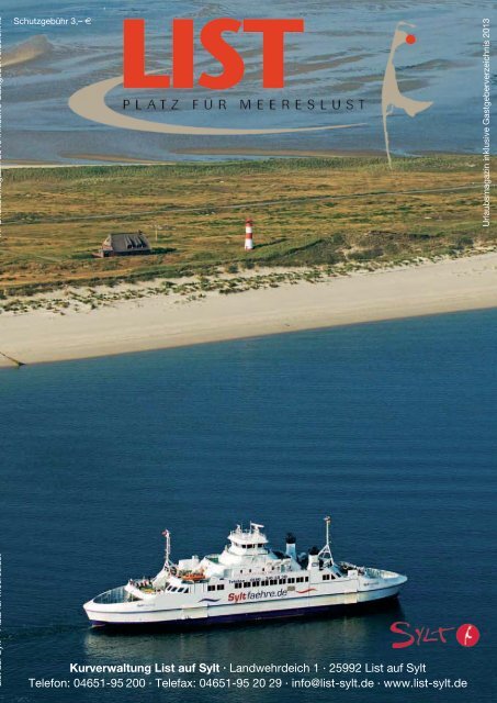 Download Gesamter Prospekt 2013 Nordseebad List Auf Sylt
