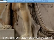 XIV. Wie die Alten den Tod gebildet - Literaturwissenschaft-online