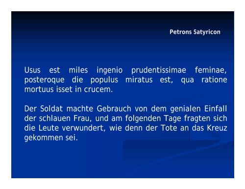 Petron: Satyricon - Literaturwissenschaft-online