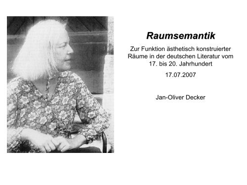 Raumsemantik VL_13 - Literaturwissenschaft-online