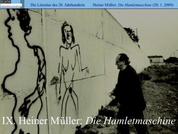 IX. Heiner Müller: Die Hamletmaschine - Literaturwissenschaft-online