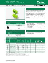 Special Application Fuses PICO® 259-UL913 Series Intrinsically ...