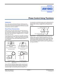 Phase Control Using Thyristors - Littelfuse