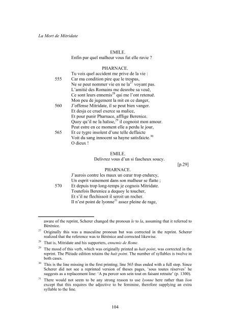 LA MORT DE MITRIDATE - University of Liverpool