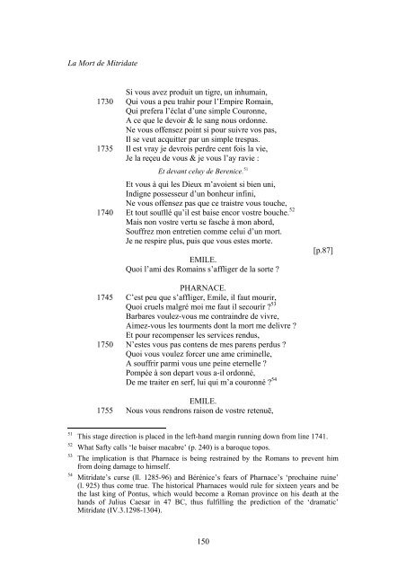 LA MORT DE MITRIDATE - University of Liverpool