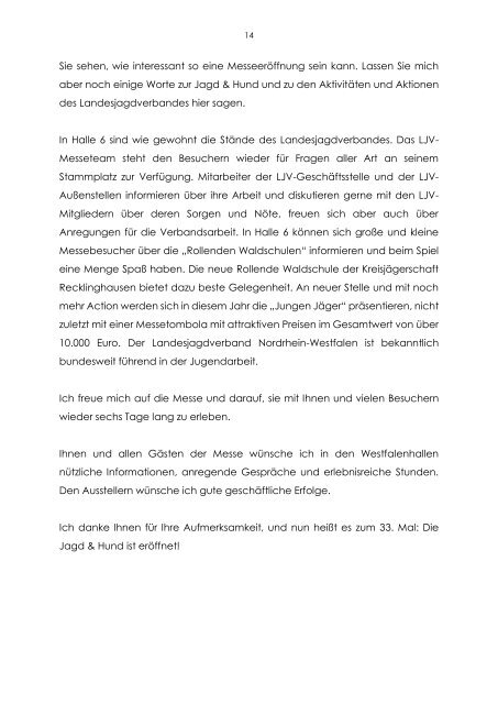 Rede Jagd Hund Eroeffnung.pdf - Landesjagdverband NRW