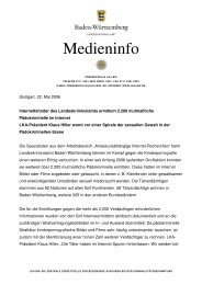 Medieninfo - Landeskriminalamt Baden-Württemberg