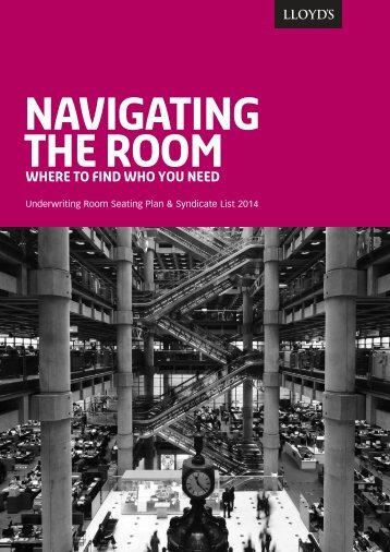 Navigating the Room: Where to find who you need - Lloyd's