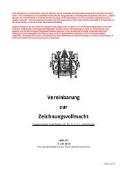 LMA 3113 Model Binding Authority Agreement - German ... - Lloyd's