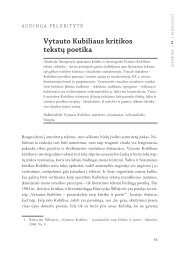 Vytauto Kubiliaus kritikos tekstų poetika