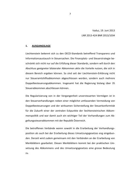 Vernehmlassung - Landesverwaltung Liechtenstein