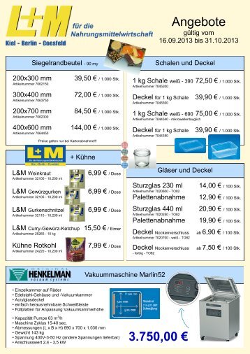 Angebote 3.750,00 € - LM-Kiel