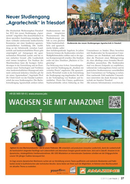 Agritechnica: Tipps fÃ¼r den Messebesuch ... - LMV-JobbÃ¶rse