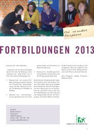 FORTBlLDUNGEN 2013 - Leben mit Behinderung Hamburg