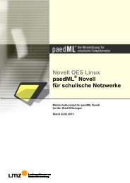 Mehrschulkonzept der paedML Novell - Landesmedienzentrum ...
