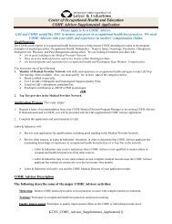COHE Advisor application - Washington Department of Labor and ...