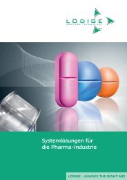 Branchenprospekt Pharma - Gebrüder Lödige Maschinenbau GmbH
