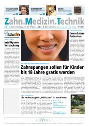 Zahnspangen sollen für Kinder bis 18 Jahre gratis werden - der-Verlag