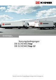 Nutzungsbedingungen DB SCHENKERtop DB SCHENKERtop 12