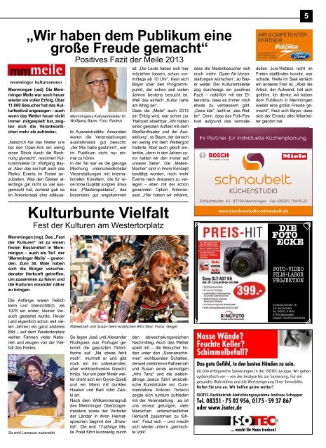 Download Ausgabe August 2013 - Lokale Zeitung Memmingen