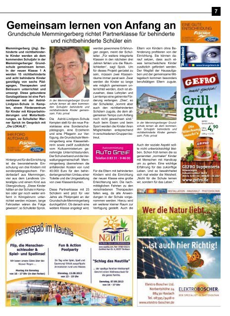 Download Ausgabe August 2013 - Lokale Zeitung Memmingen