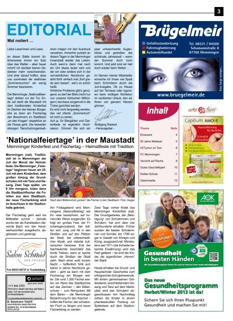 Download Juli 2013 - Lokale Zeitung Memmingen