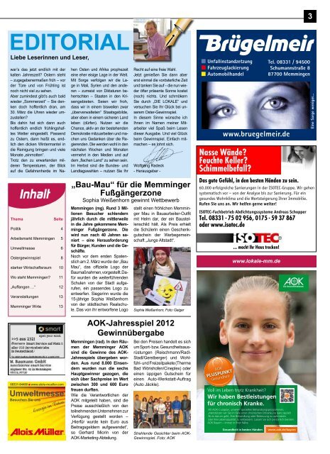 Download März 2013 - Lokale Zeitung Memmingen