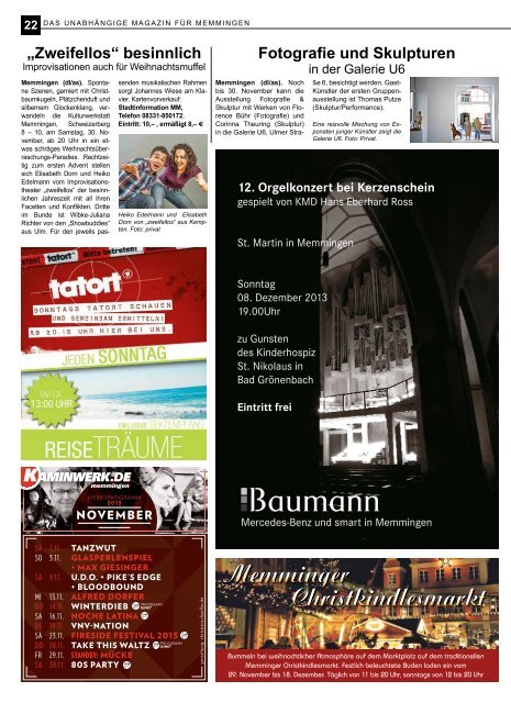 Download Ausgabe November 2013 - Lokale Zeitung Memmingen