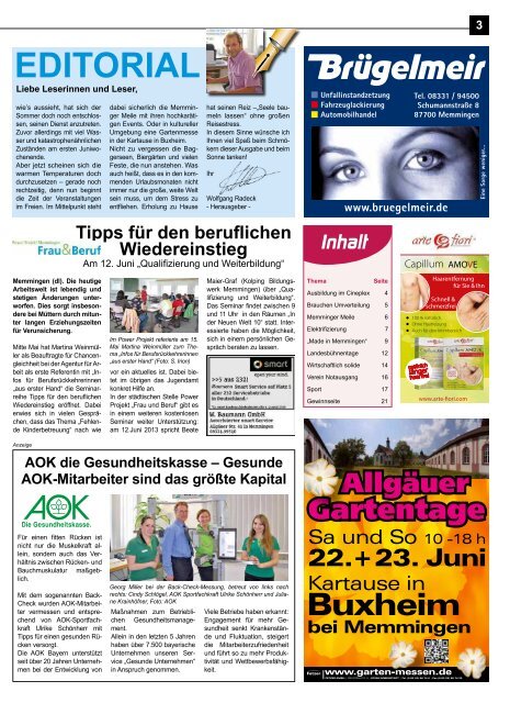 Memminger Kultursommer … - Lokale Zeitung Memmingen