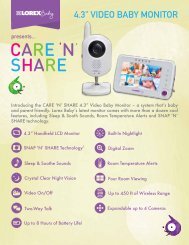 BB4321 - Video Baby Monitor - Lorex