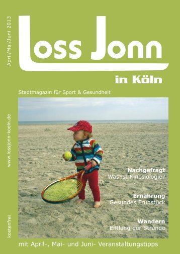 mit April-, Mai- und Juni- Veranstaltungstipps - LOSS JONN in Köln