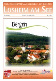 amtliches bekanntmachungsblatt der gemeinde losheim am see