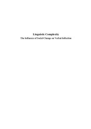 Linguistic Complexity - LOT publications
