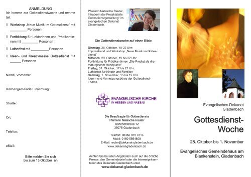 Gottesdienst- Woche - Kirche im Aufbruch