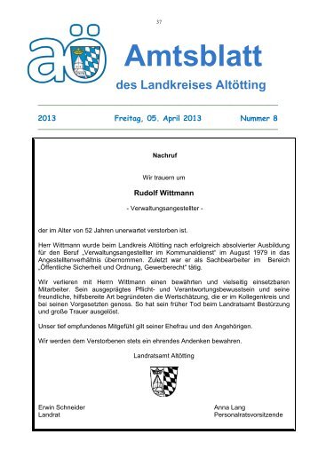 Amtsblatt - Landratsamt Altötting