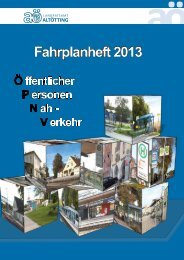 Nahverkehrs-Fahrplan - Landratsamt Altötting