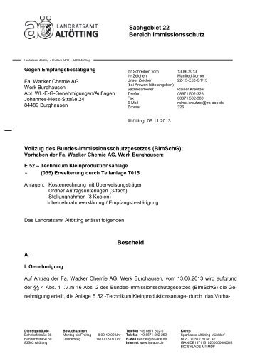 E52-G1-13 -035 - Reinschrift - BG - Landratsamt Altötting