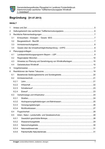 BegrÃ¼ndung (01.07.2013) - Landratsamt FÃ¼rstenfeldbruck