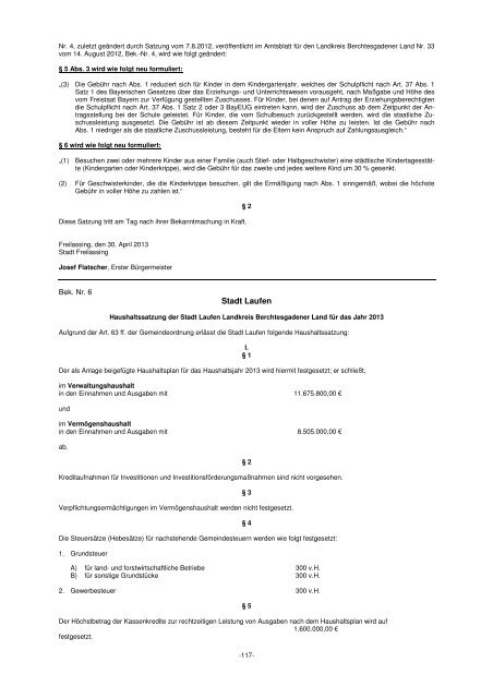 Amtsblatt downloaden - Landratsamt Berchtesgadener Land