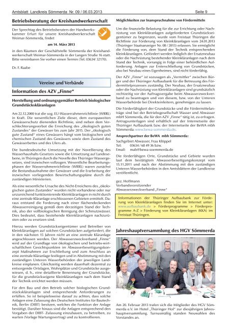 Amtsblatt 09-2013 - Landkreis Sömmerda
