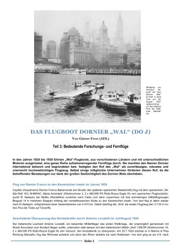 DAS FLUGBOOT DORNIER „WAL“ (DO J) - adl-luftfahrthistorik.de