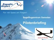 Segelflug Pilotenbriefing Printout (PDF) - Airport Samedan
