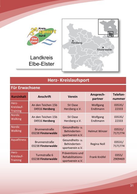 Gesundheits-Kursprogramm - Landessportbund Brandenburg