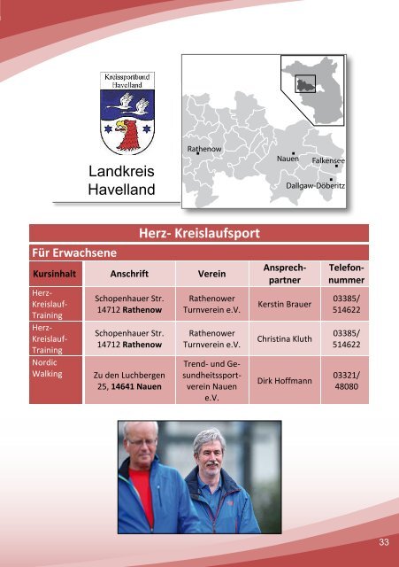 Gesundheits-Kursprogramm - Landessportbund Brandenburg