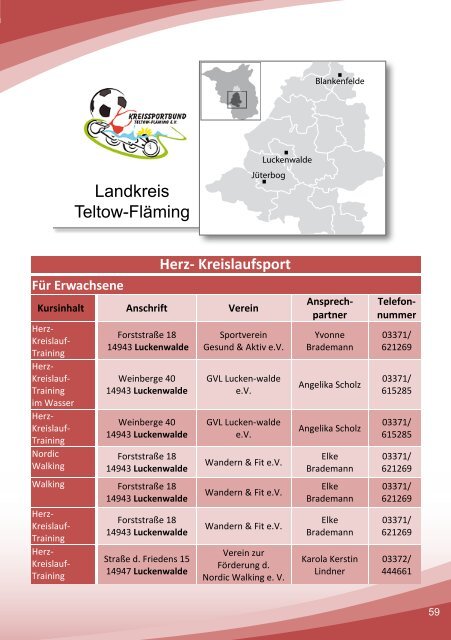 Gesundheits-Kursprogramm - Landessportbund Brandenburg