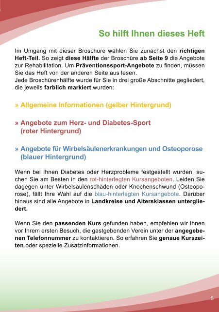 Gesundheits-Kursprogramm - Landessportbund Brandenburg